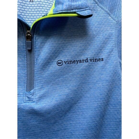 Vineyard Vines Performance long sleeve 1/4 zip blue shirt size XS #44-1724 - Picture 2 of 6